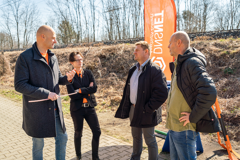Feierlicher Spatenstich für die Gigabitcity