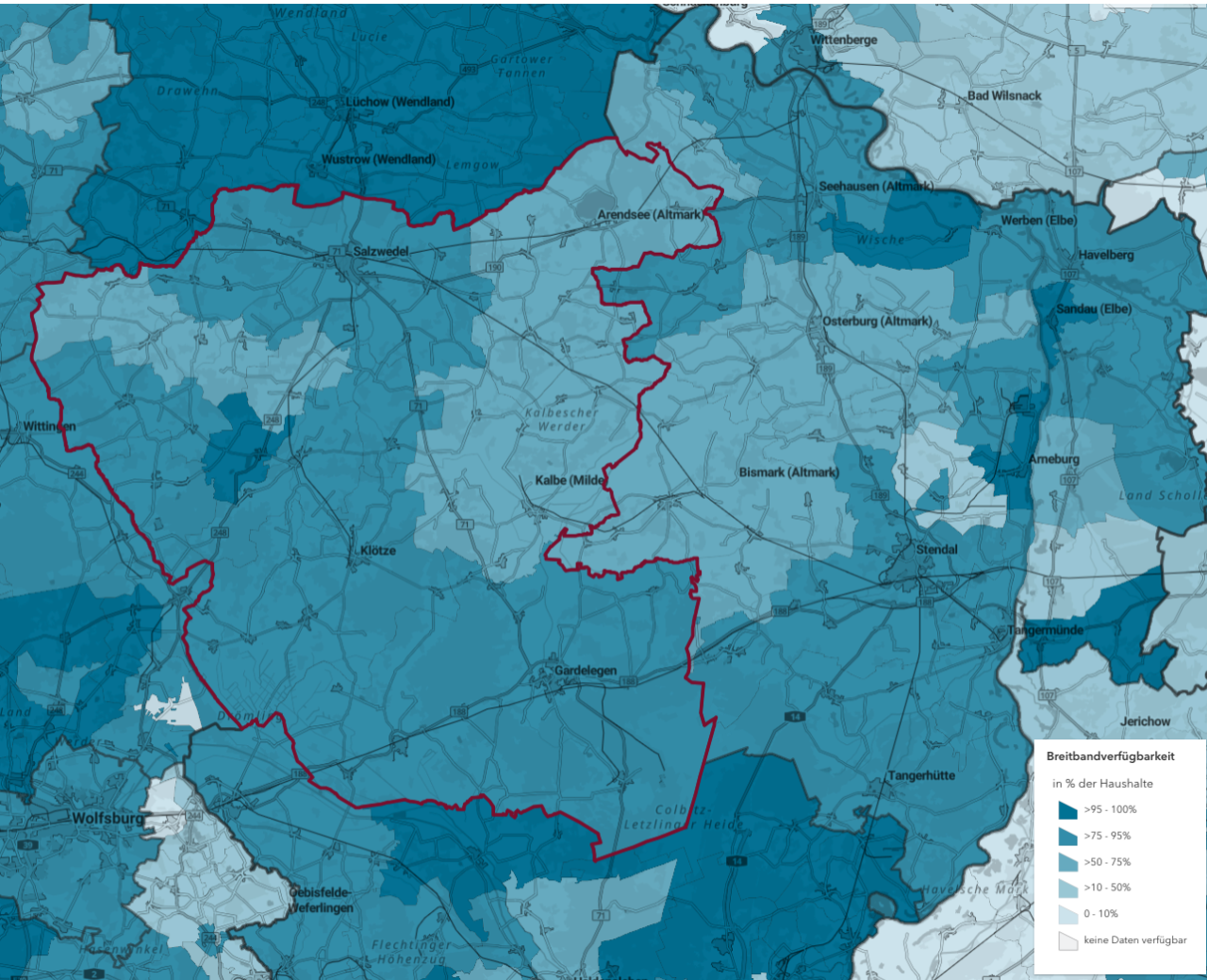 Breitbandatlas der Bundesnetzagentur