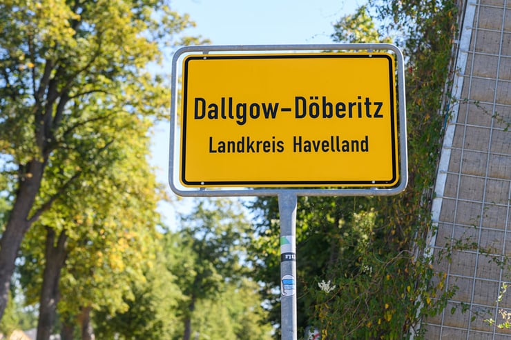 Ortsschild Dallgow-Döberitz