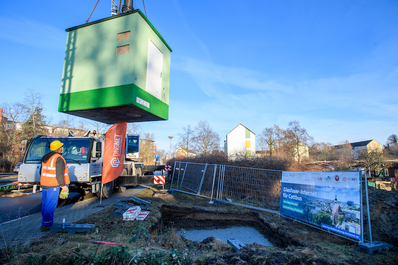 Zentraler Technikpunkt für Cottbus/Chóśebuz – Startschuss für die Gigabitcity