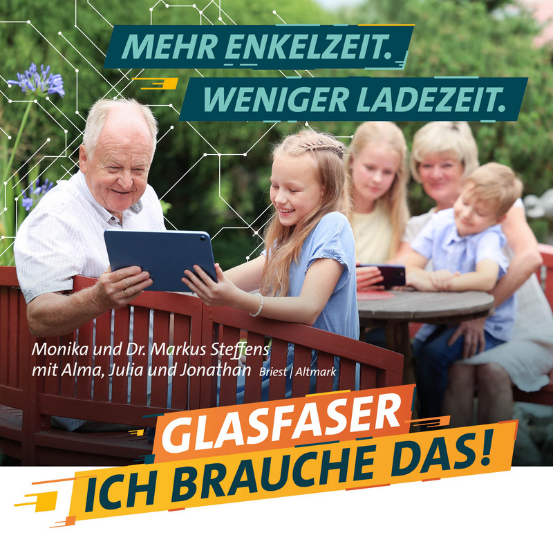 Mit Glasfaser gibt es endlich ein schnelles Netz für alle Generationen.©  Viktoria Kühne/MID