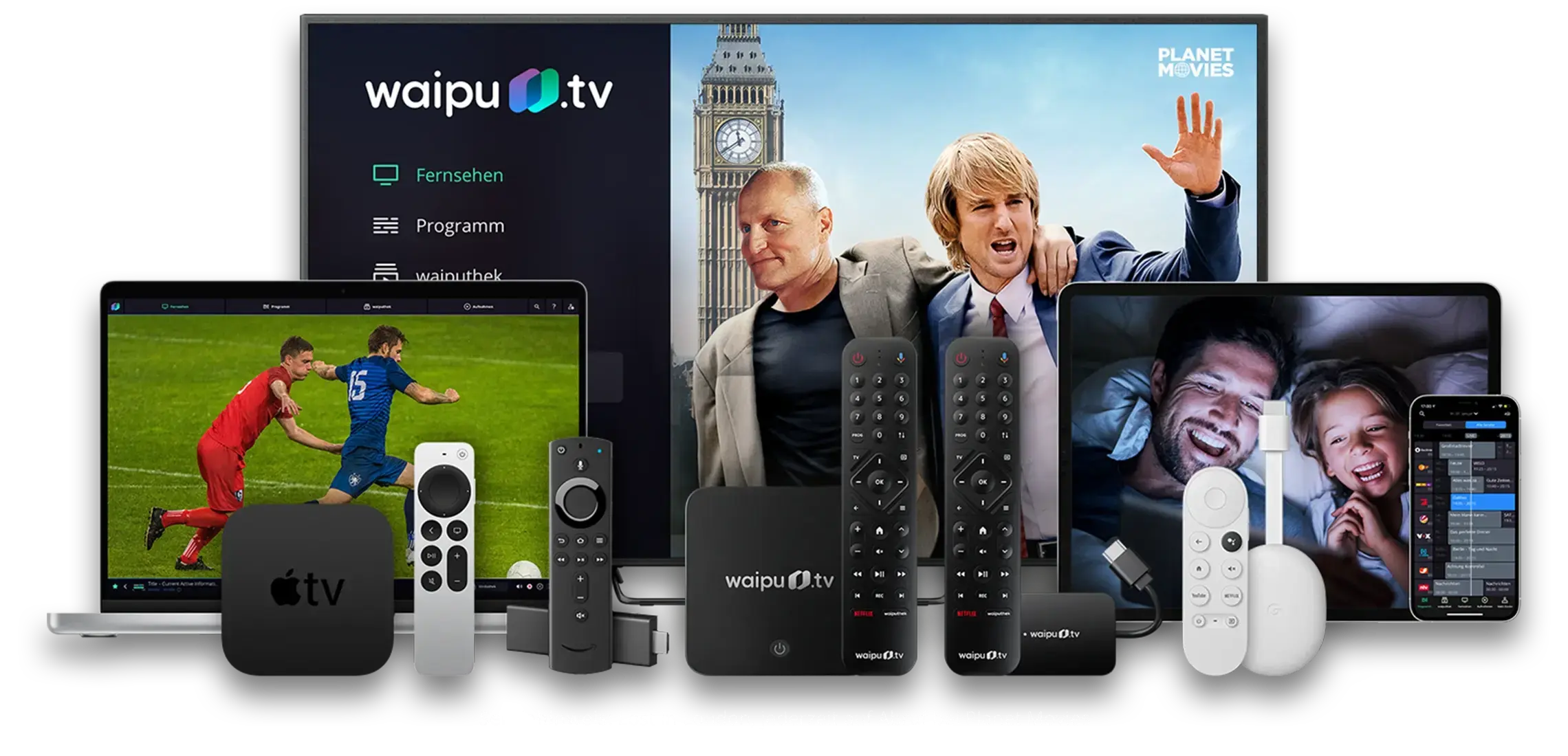 waipu.tv auf allen Geräten